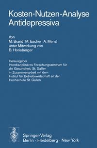 Produktbild: Kosten-Nutzen-Analyse Antidepressiva