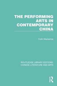 Produktbild: The Performing Arts in Contemporary China