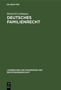Produktbild: Deutsches Familienrecht