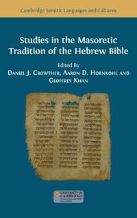 Produktbild: Studies in the Masoretic Tradition of the Hebrew Bible