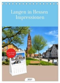 Produktbild: Tischplaner 2027 - Langen in Hessen Impressionen (A5 Tischkalender zum Aufstellen) CALVENDO