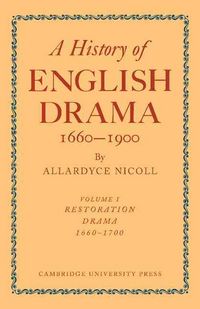 Produktbild: Hist Of English Drama 1660-190
