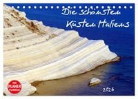 Produktbild: Die sch&ouml;nsten K&uuml;sten Italiens (Tischkalender 2026 DIN A5 quer), CALVENDO Monatskalender
