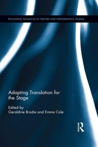 Produktbild: Adapting Translation for the Stage