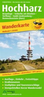 Produktbild: Publicpress Wanderkarte Hochharz, Braunlage, Schierke, Torfhaus, St. Andreasberg, Benneckenstein 1:25.000