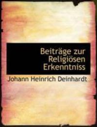Produktbild: Beitr GE Zur Religi Sen Erkenntniss