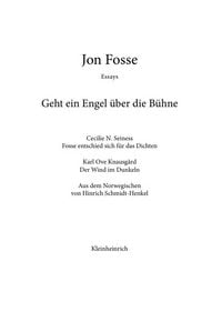 Produktbild: Geht ein Engel &uuml;ber die B&uuml;hne