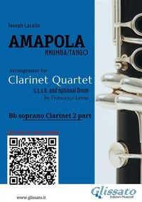 Produktbild: Bb Clarinet 2 part of "Amapola" for Clarinet Quartet