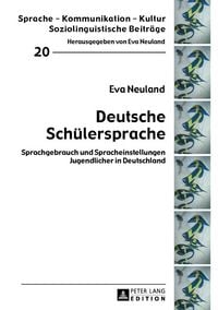 Produktbild: Deutsche Sch&uuml;lersprache