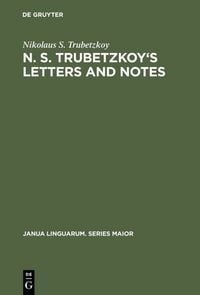 Produktbild: N. S. Trubetzkoy's Letters and Notes