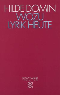Produktbild: Wozu Lyrik heute