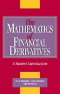 Produktbild: Mathematics of Financial Derivatives