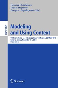 Produktbild: Modeling and Using Context