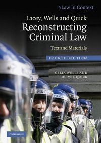 Produktbild: Lacey, Wells and Quick Reconstructing Criminal Law