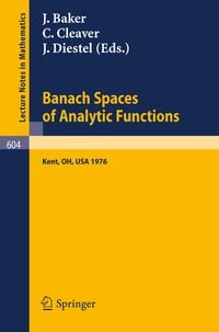 Produktbild: Banach Spaces of Analytic Functions.