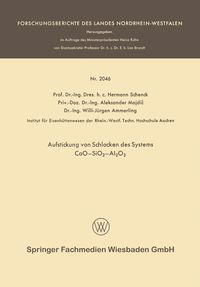 Produktbild: Aufstickung von Schlacken des Systems CaO&mdash;SiO2&mdash;Al2O3