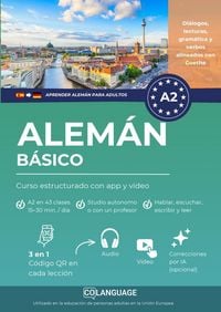 Produktbild: Aprender alem&aacute;n A2 b&aacute;sico: curso estructurado con app y v&iacute;deo