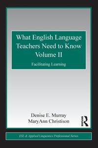 Produktbild: Murray, D: What English Language Teachers Need to Know Volum