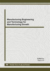 Produktbild: Manufacturing Engineering and Technology for Manufacturing Growth