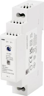 Produktbild: TRU COMPONENTS TC-10580804 Hutschienen-Netzteil (DIN-Rail) 24 V/DC 0.625 A 15 W Anzahl Ausg&auml;nge:1 x Inhalt 1 St.
