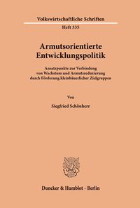 Produktbild: Armutsorientierte Entwicklungspolitik.