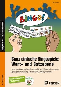 Produktbild: Ganz einfache Bingospiele: Wort- und Satzebene