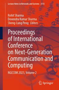 Produktbild: Proceedings of International Conference on Next-Generation Communication and Computing
