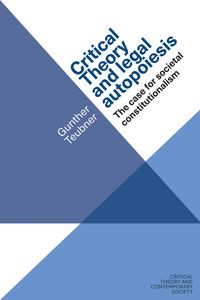 Produktbild: Critical theory and legal autopoiesis