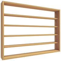Produktbild: Holz Wandregal Wandvitrine Regal Deko Osado L