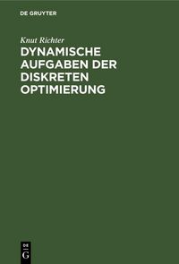 Produktbild: Dynamische Aufgaben der diskreten Optimierung