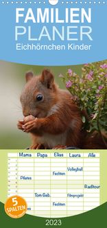 Bild vom Artikel Familienplaner Eichhörnchen Kinder (Wandkalender 2023 , 21 cm x 45 cm, hoch) vom Autor Tine Meier