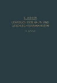 Produktbild: Lehrbuch der Haut- und Geschlechtskrankheiten