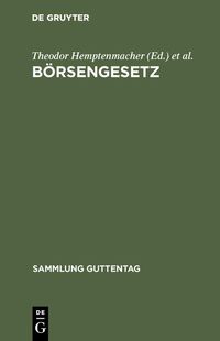 Produktbild: B&ouml;rsengesetz