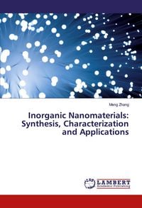 Produktbild: Inorganic Nanomaterials: Synthesis, Characterization and Applications