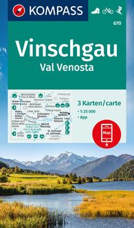 Bild vom Artikel KOMPASS Wanderkarten-Set 670 Vinschgau / Val Venosta (3 Karten) 1:25.000 vom Autor 