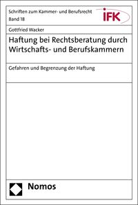 Produktbild: Haftung bei Rechtsberatung durch Wirtschafts- und Berufskammern