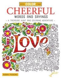 Produktbild: Seek, Color, Find Cheerful Words and Sayings