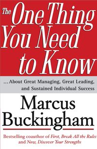 Produktbild: The One Thing You Need to Know