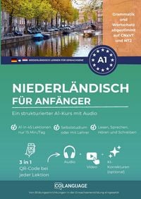 Produktbild: Niederl&auml;ndisch f&uuml;r Anf&auml;nger - Ein strukturierter A1-Kurs mit Audio (Nederlands voor Duitstaligen)