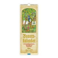 Produktbild: TR&Ouml;TSCH - Maxi-Streifenkalender Bauernkalender 2027 mit Hundertj&auml;hrigem Kalender, Bauernregeln und Ferienterminen