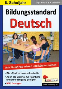 Produktbild: Bildungsstandard Deutsch / Klasse 8