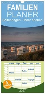 Produktbild: Familienplaner 2027 - Boltenhagen - Meer erleben mit 5 Spalten (Wandkalender, 21 x 45 cm) CALVENDO