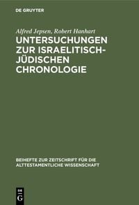 Produktbild: Untersuchungen zur israelitisch-j&uuml;dischen Chronologie
