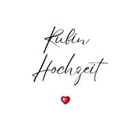 Produktbild: G&auml;stebuch "Rubin Hochzeit"- Premium G&auml;stebuch Blanko