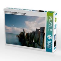 Produktbild: CALVENDO Puzzle Buhnen bei Meeschendorf - Sonnenuntergang | 1000 Teile Lege-Gr&ouml;&szlig;e 64 &times; 48 cm Foto-Puzzle f&uuml;r gl&uuml;ckliche Stunden