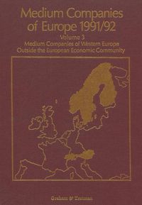 Produktbild: Medium Companies of Europe 1991-92