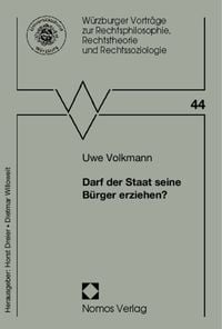Produktbild: Darf der Staat seine B&uuml;rger erziehen?