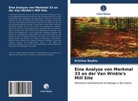 Produktbild: Eine Analyse von Merkmal 33 an der Van Winkle's Mill Site
