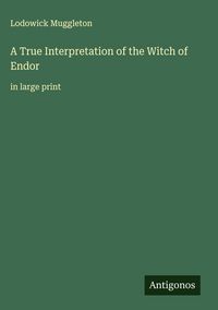 Produktbild: A True Interpretation of the Witch of Endor
