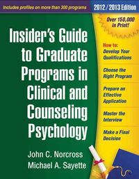 Produktbild: Insider's Guide to Graduate Programs in Clinical and Counseling Psychology